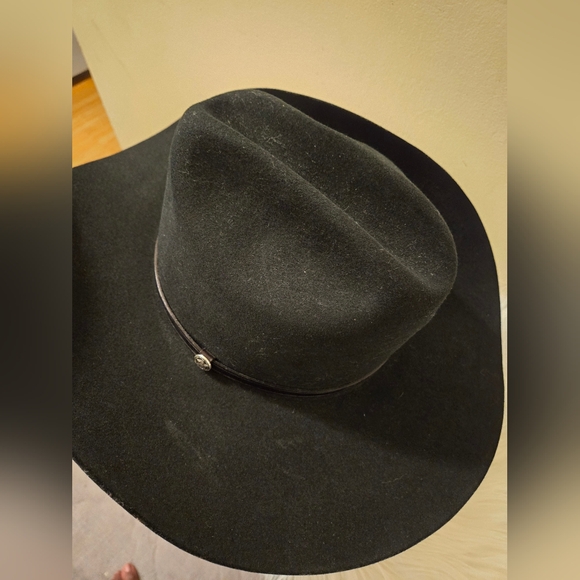Resistol Texas Ranger  Black Hat XXX Premium Wool Size 7 3/8- 59 - Picture 16 of 16